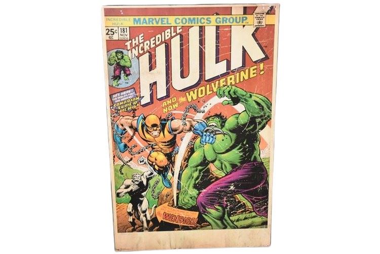 Marvel Comics Group Poster of “The Incredible Hulk and now Wolverine!”