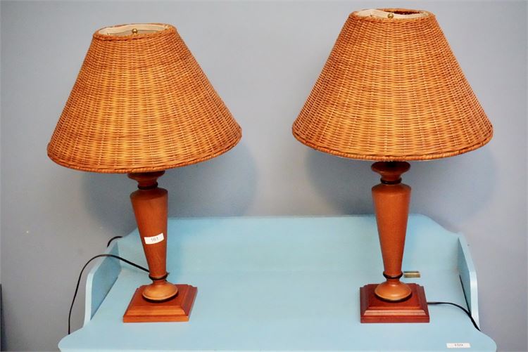 Pair Mid Century Lamps