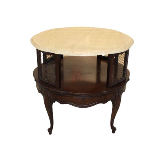 French Style Table with Marble Top