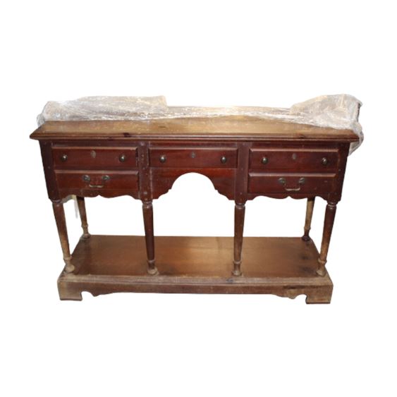 Georgian Welsh Style Carved Sideboard Credenza