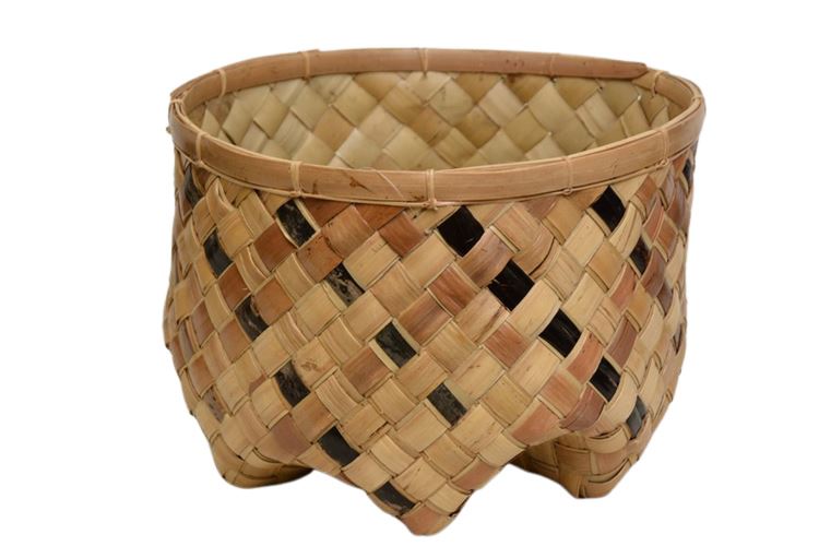 Footed Woven Basket