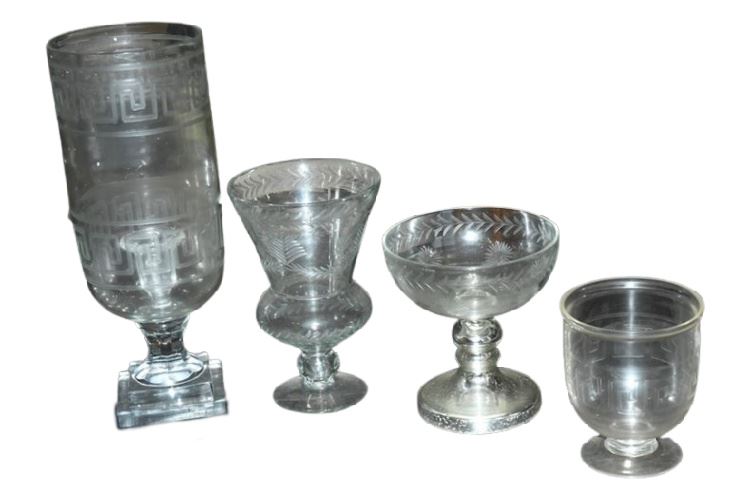 Four (4) Glass Vases