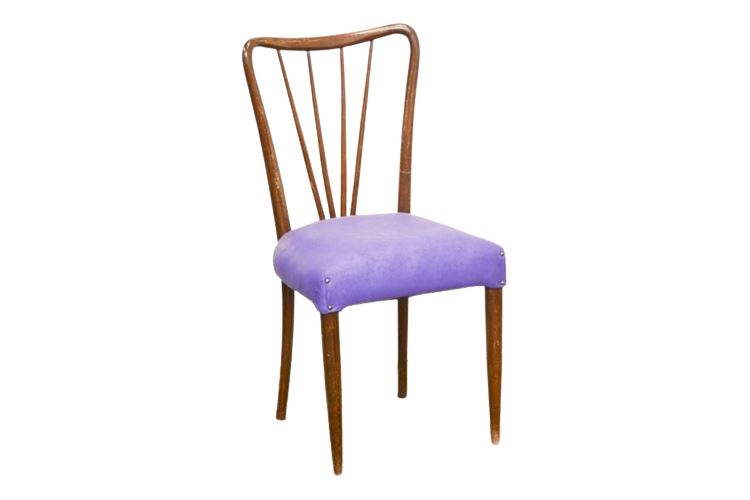 Spindle Back Accent Chair With Upholstered Seat