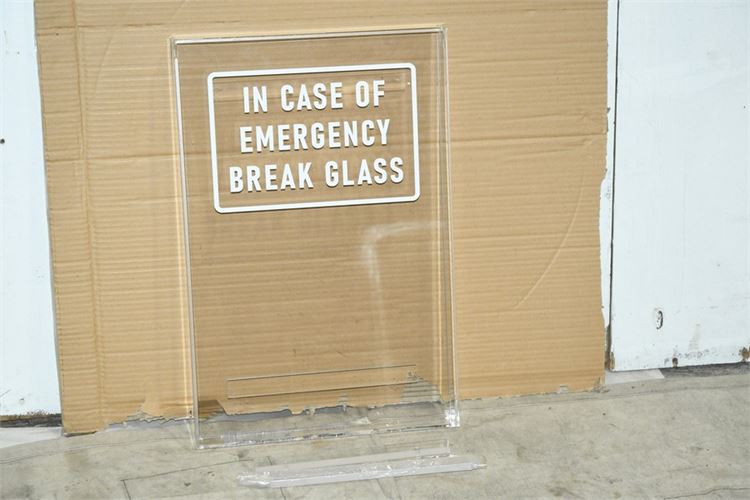 IN CASE OF EMERGENCY BREAK GLASS Case