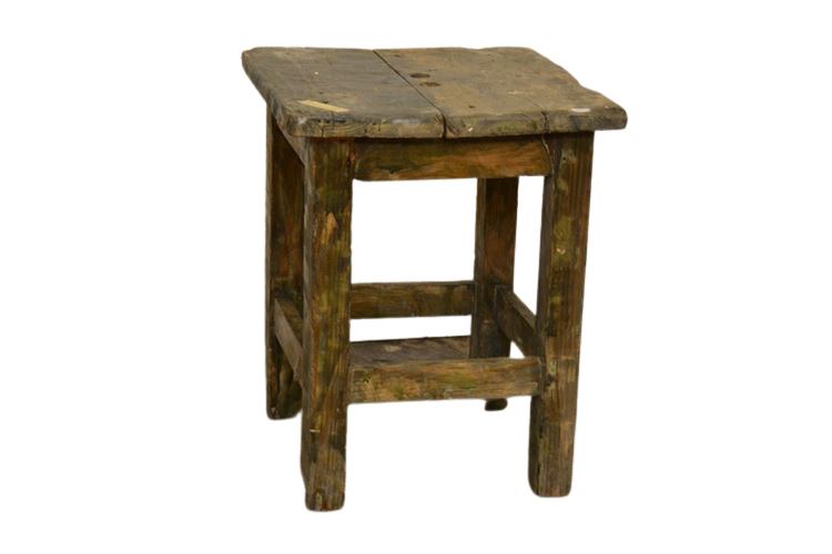 Rustic Wooden Stool