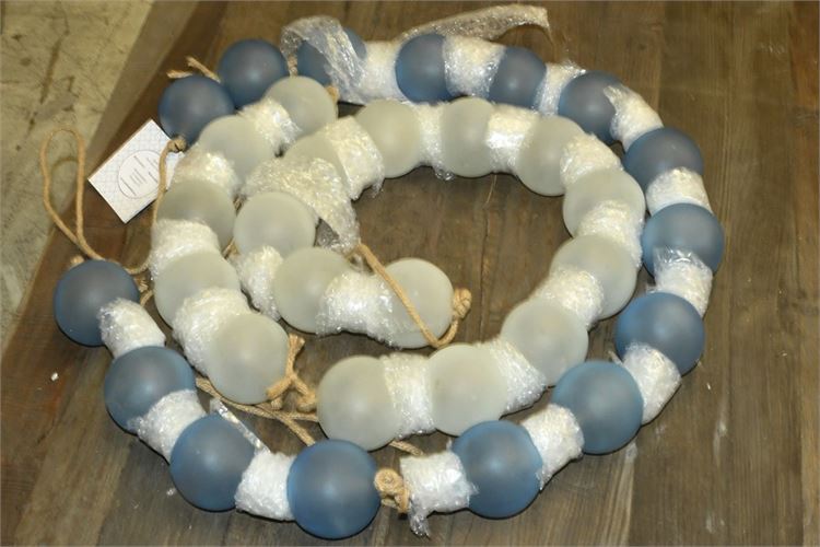 Blue and White Krobo Beads