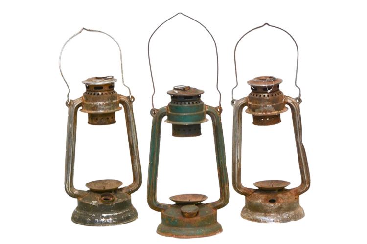 Three (3) Vintage Lanterns