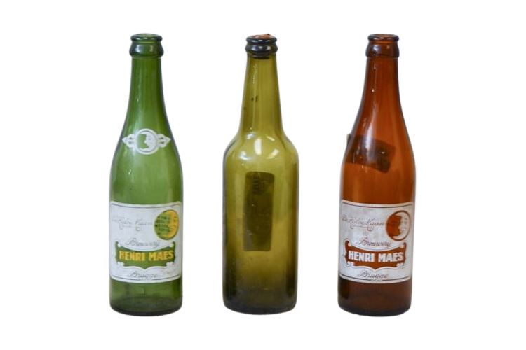 Three (3) Vintage Glass Bottles