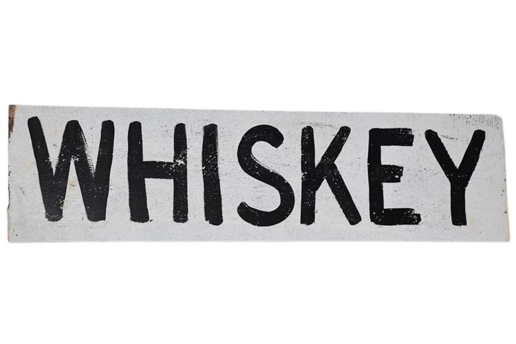 Hand Painted Whiskey Sign