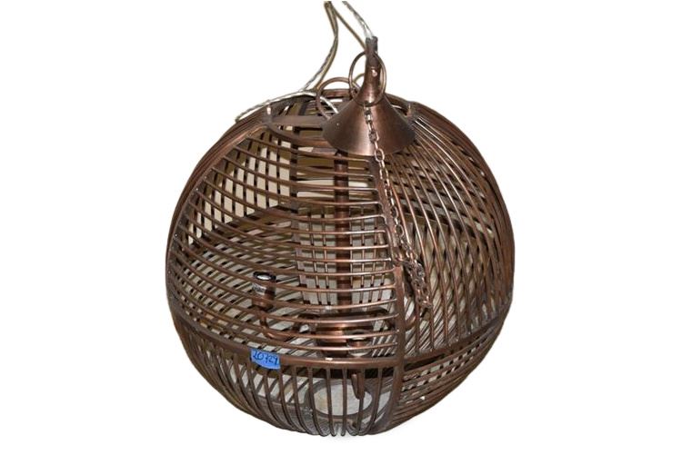 Metal Sphere Light Fixture