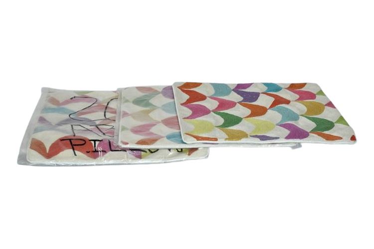 Group Multicolored Crescent Pattern Pillow Cases