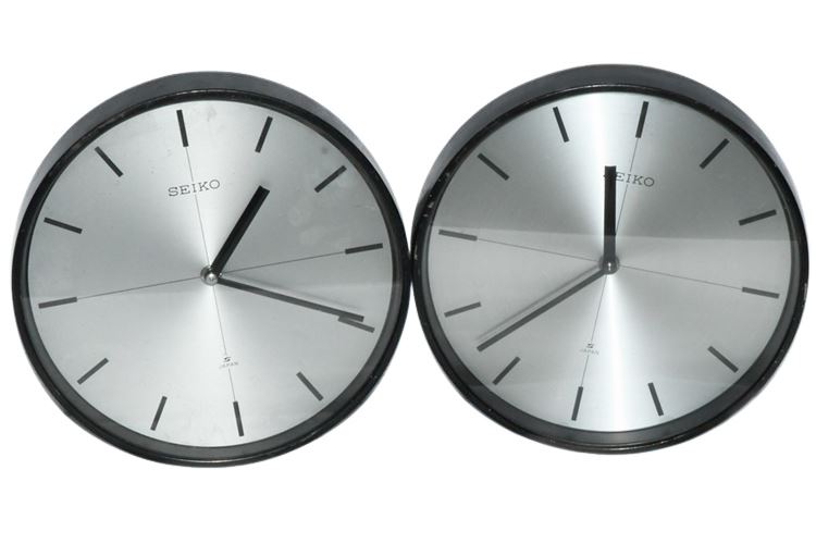 Pair SEIKO Wall Clocks