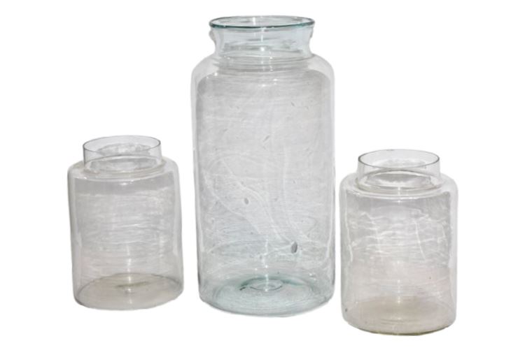 Three (3) Glass Jars