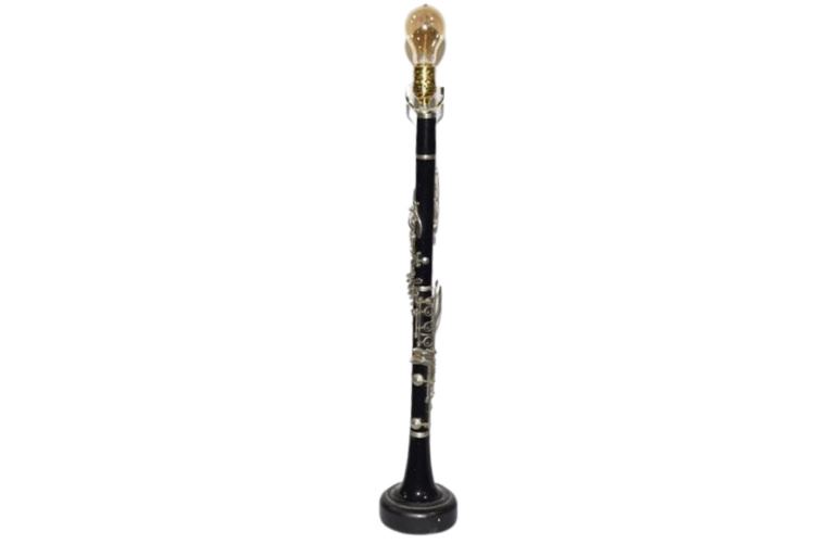 Clarinet Mounted as Lamp