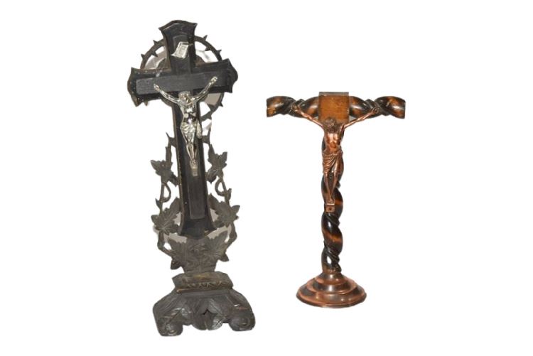 Two (2) Decorative Crosses