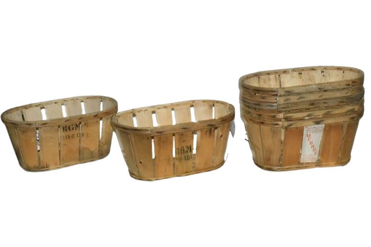 Group Wooden Baskets