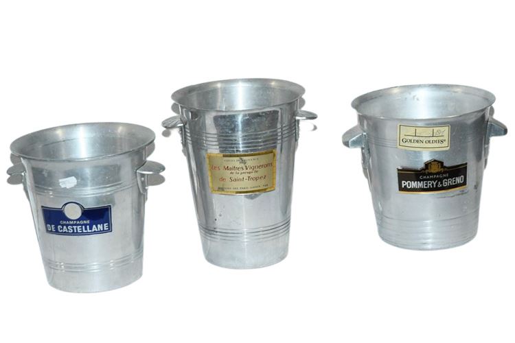 Three (3) Branded Ice Buckets