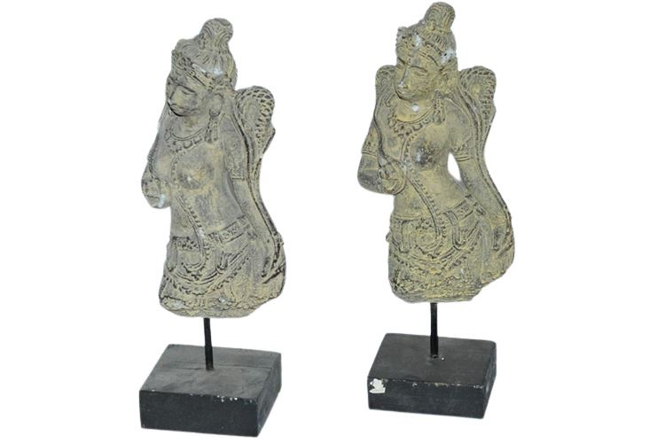 Pair Table Ornament. Statue of an Apsara (Dancing Celestial)