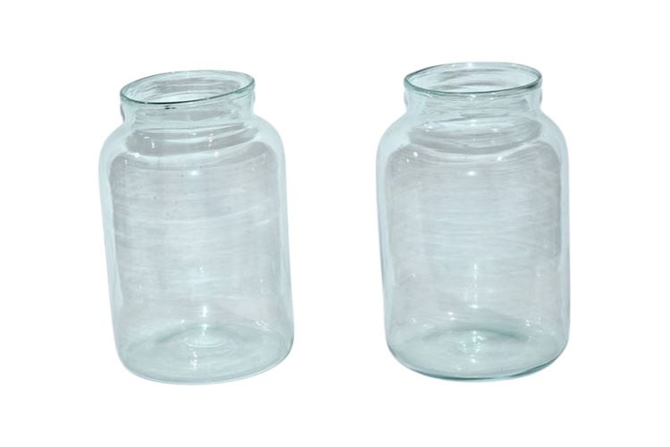 Two (2) Large Glass Jars