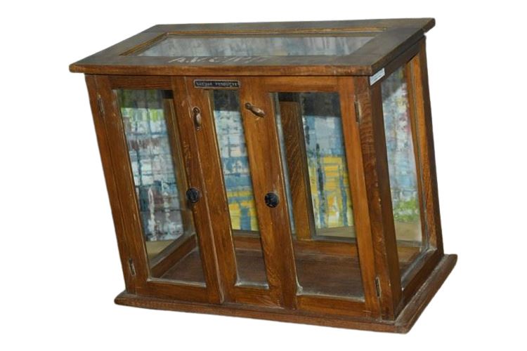 Vintage Wooden Display Case