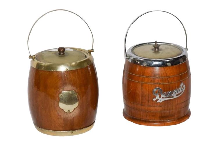 Two (2) Biscuit Barrels