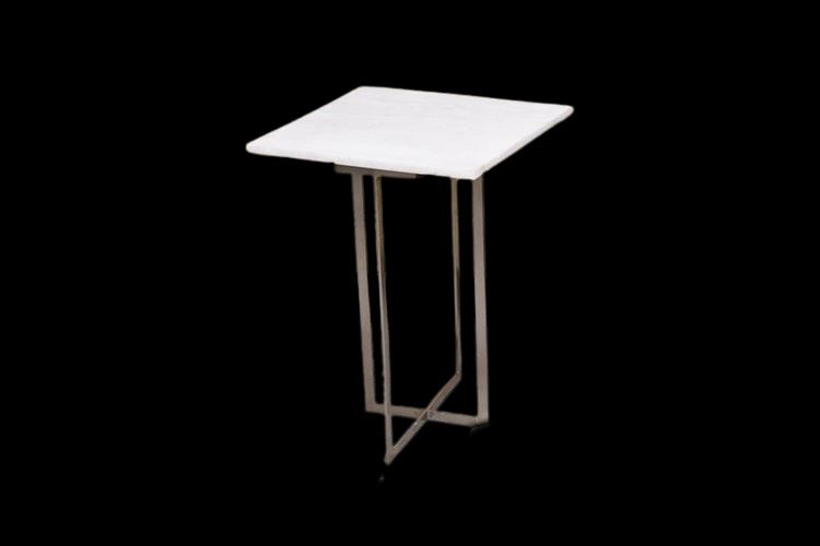 Modern Stone Top End Table