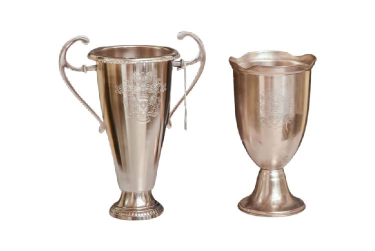 Two (2) Metal Urns