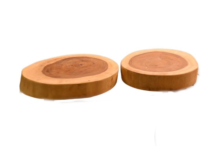 Two (2) Wooden Cross Sections
