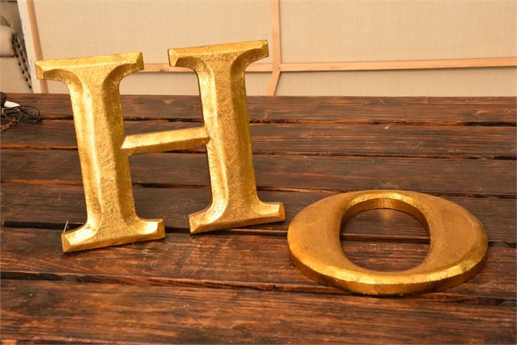 Gold Monogram Letters