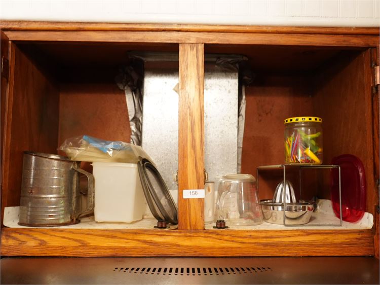 Cabinet w Misc Items