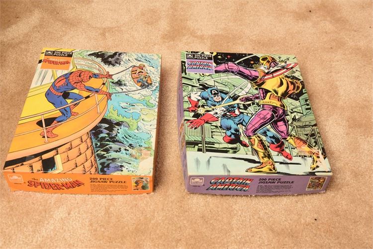 Two (2) Vintage MARVEL Puzzles