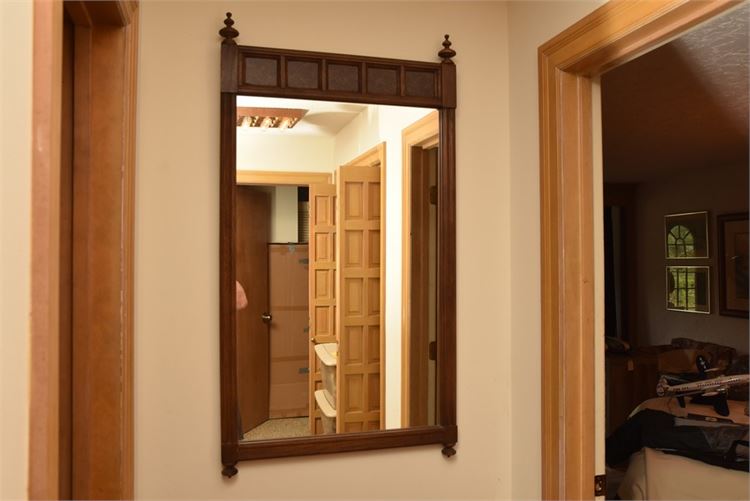 Vintage Wood Frame Mirror