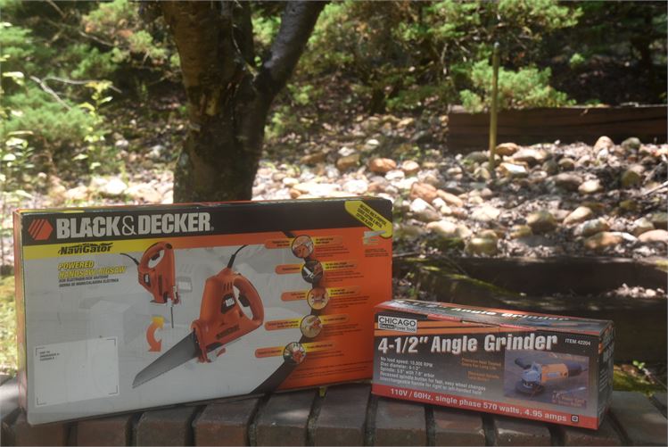 Power Saw and Angle Grinder