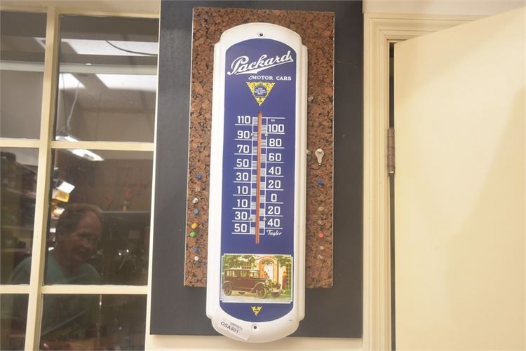 Packard Motor Cars Dealership Metal Thermometer