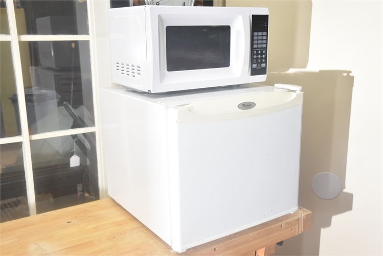 Microwave and Mini Refrigerator