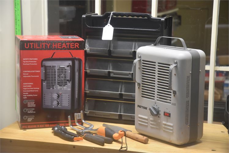 Two Utility Heaters Hand Tools and hardware Organizer