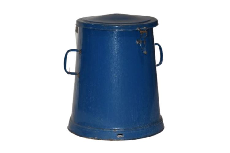 Enamelware Lidded Storage Container