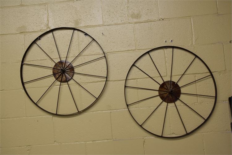 Two (2) Wagon Wheels