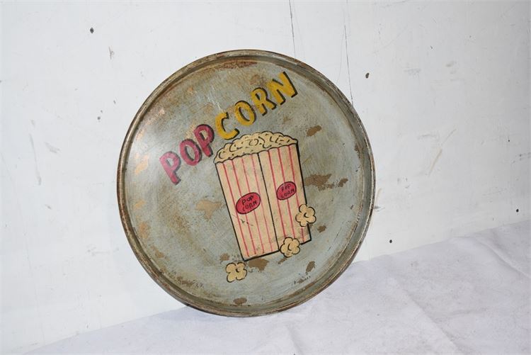 Vintage Popcorn Serving Tray