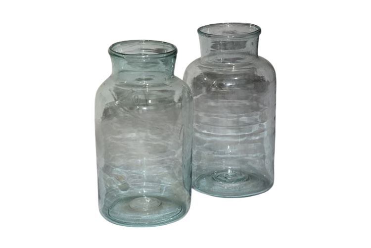 Pair Glass Containers