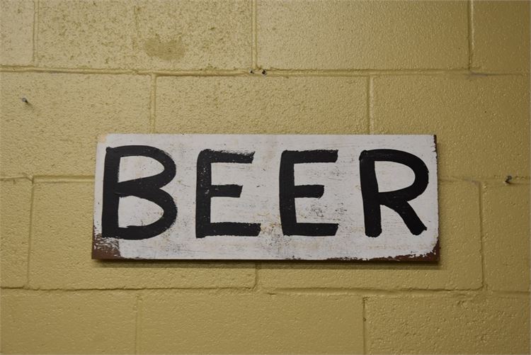 Painted Beer Sign