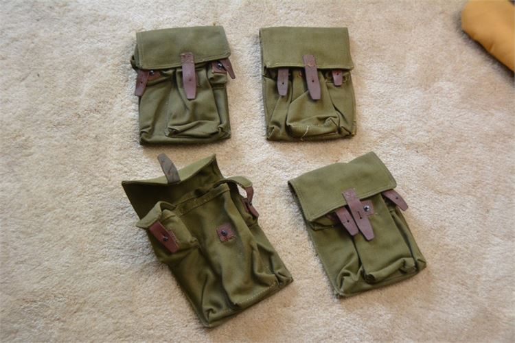 Four (4) Vintage Style Pouches