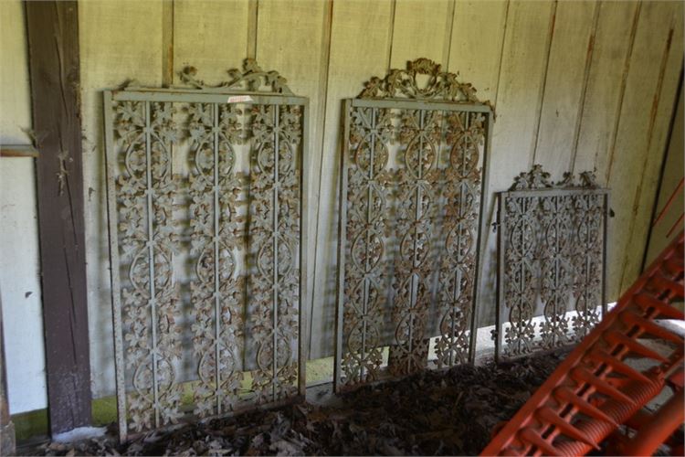 Three (3) Wrought Iron Panels