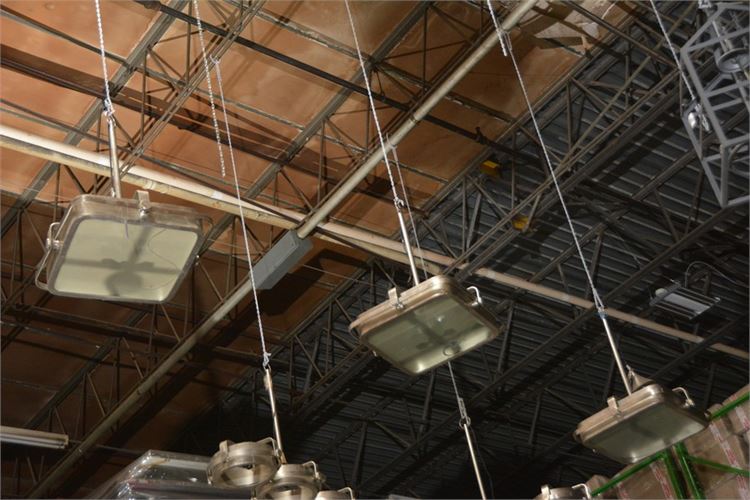 Three (3) Square Metal Pendant Light