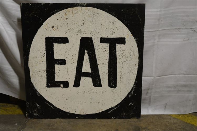 Painted Eat Sign