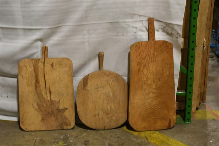 Three (3) Wooden Cheese Boards