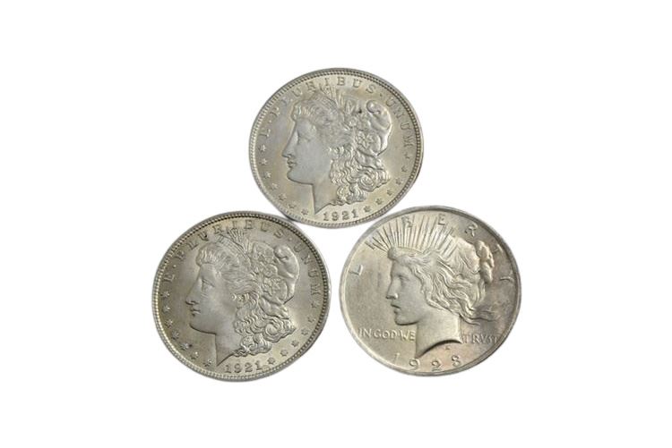 Three (3) Silver Coins