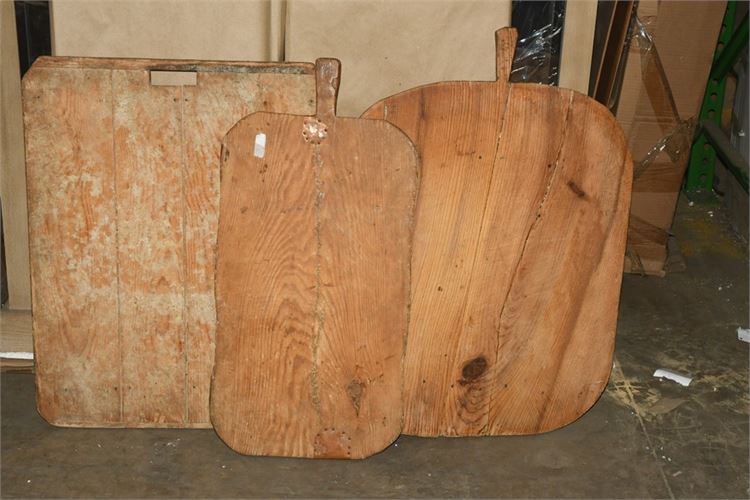 Three (3) Wooden Cheese Boards