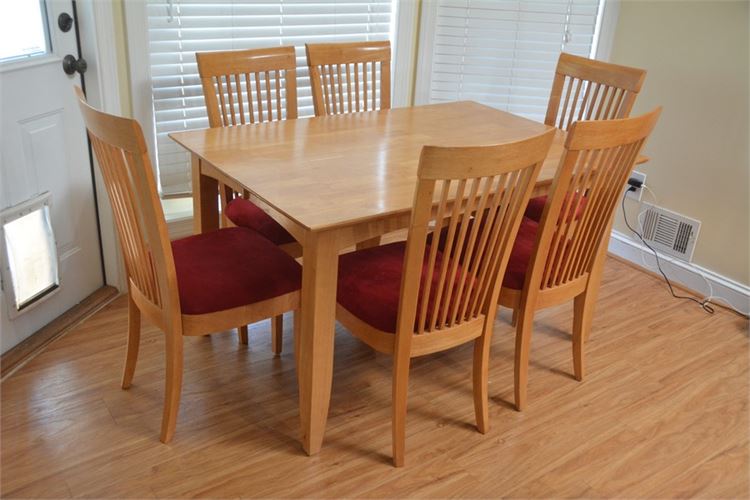 Table and Six (6) Dining Chairs