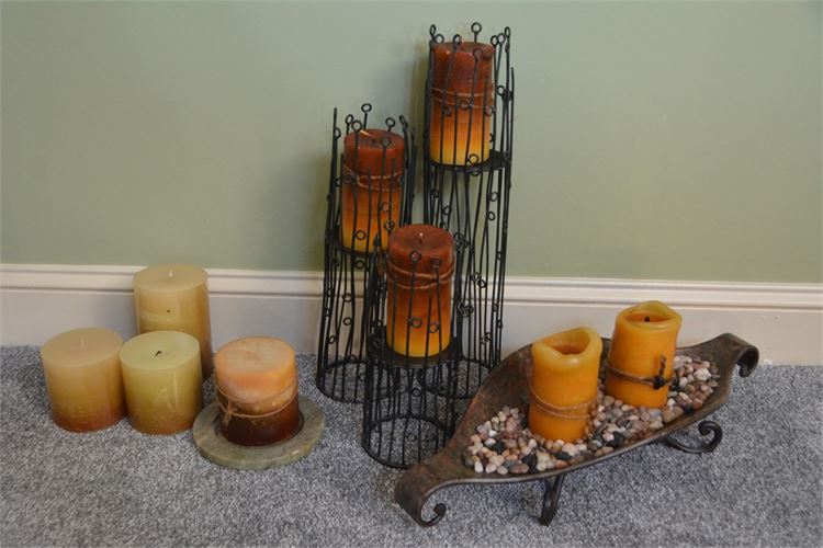 Group Candles and Candle Holders